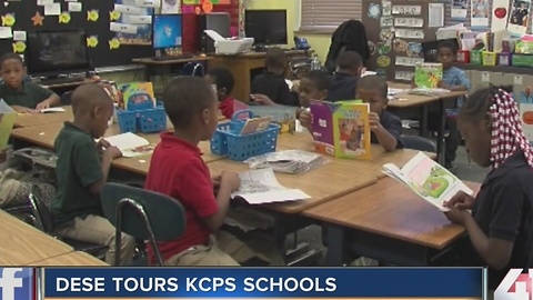 DESE officials tour KCPS schools