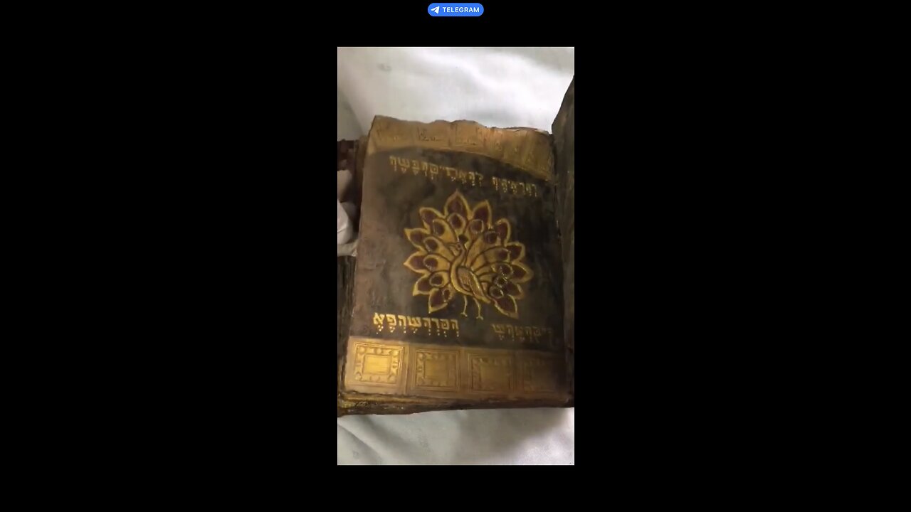 AN ANCIENT TALMUDIC BOOK WILL ( ALIEN ILLUSTRATIONS ? )