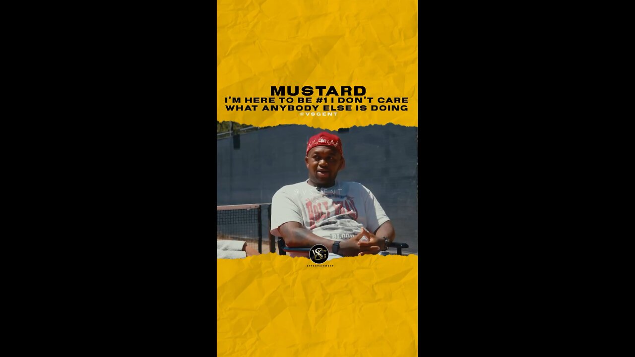 @mustard I’m here to be #1 I don’t care what anybody else is doing. #mustard 🎥 @hiphopdx