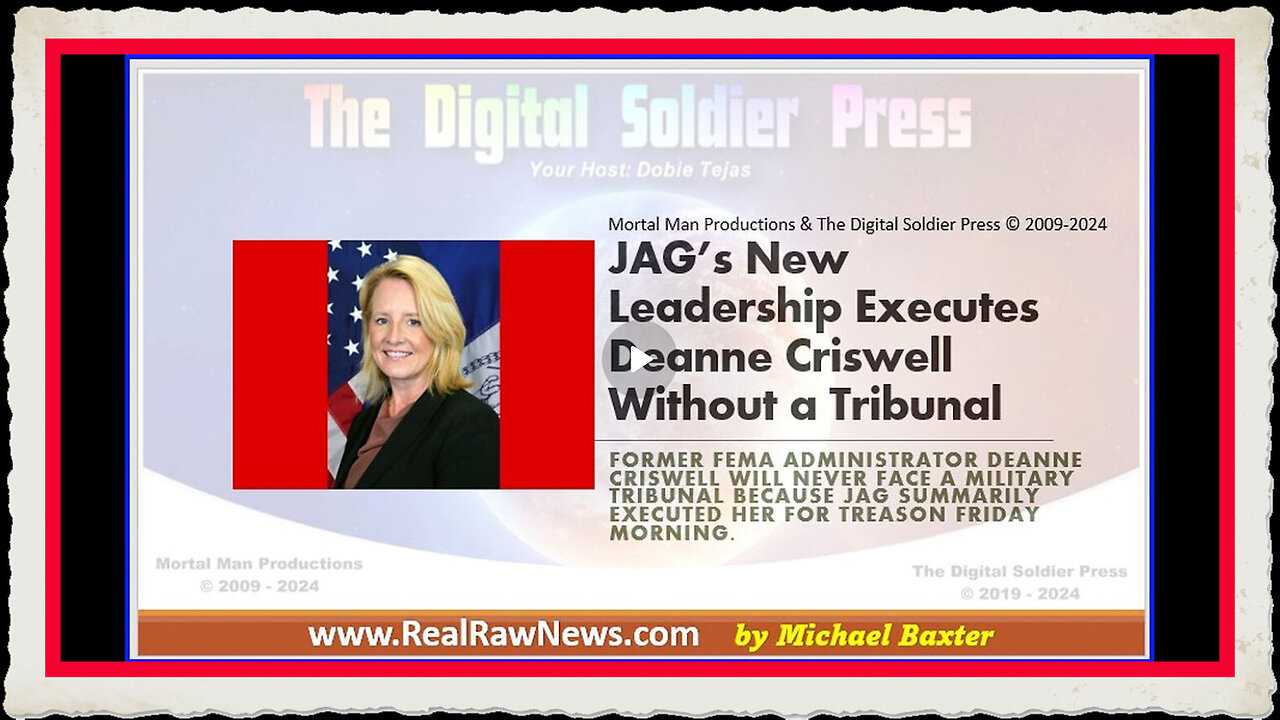 JAG's New Leadership Executes Deanne Criswell Without a Tribunal