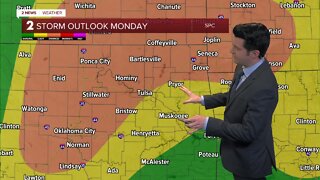 Severe storms likely Monday