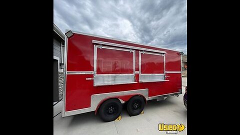 2022 - 8' x 16' Commercial Food Vending Trailer | Mobile Kitchen Concession Unit for Sale