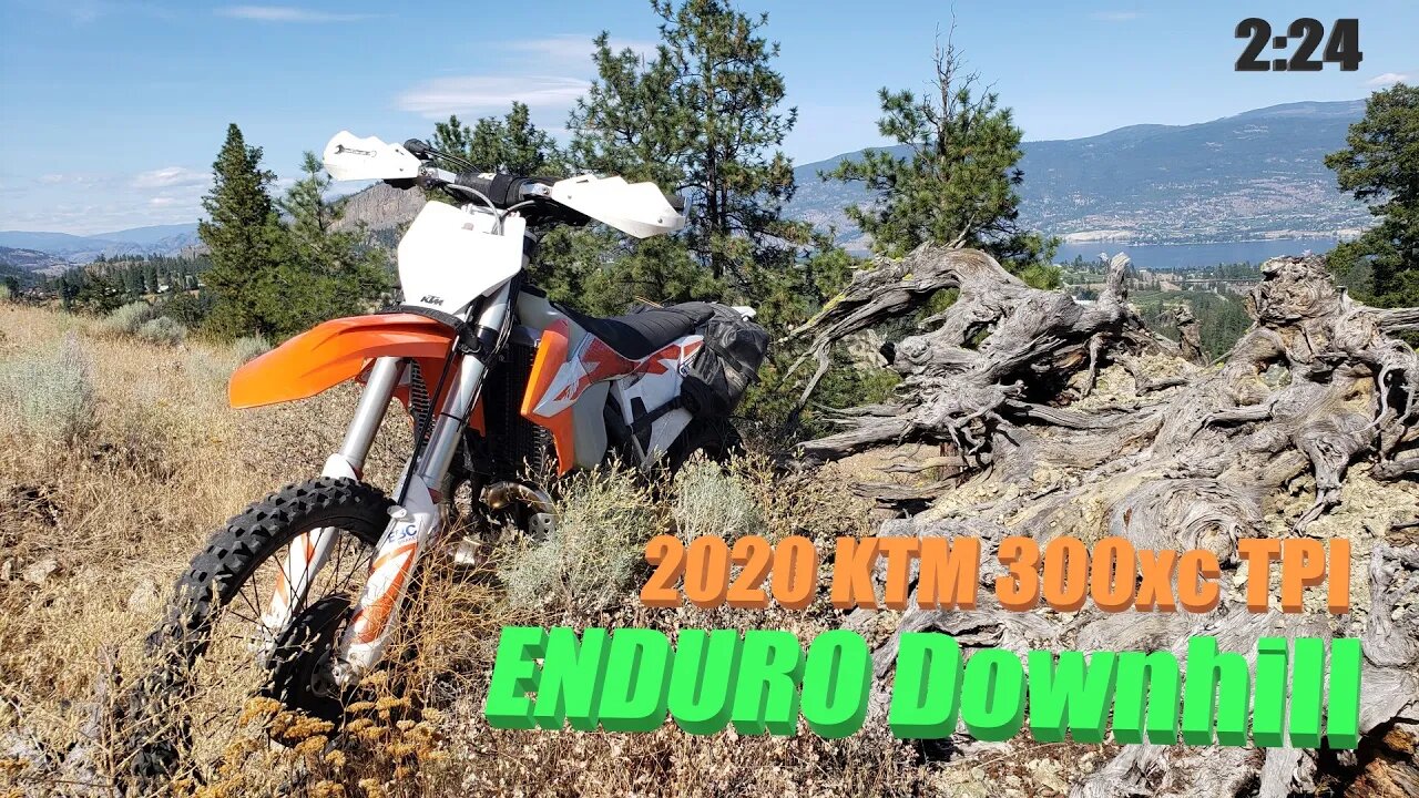 Enduro Dirtbike Downhill Run in BC Canada riding 2020 KTM 300xc tpi | #KelownaDirtbikeTours