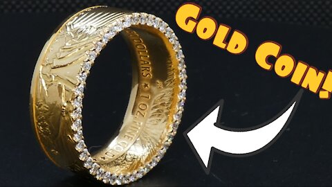 Making a 1 oz Gold Coin into a Diamond Ring