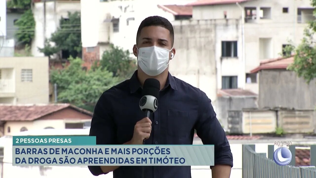 Duas pessoas presas: barras de maconha e mais porções da droga são apreendidas em Timóteo