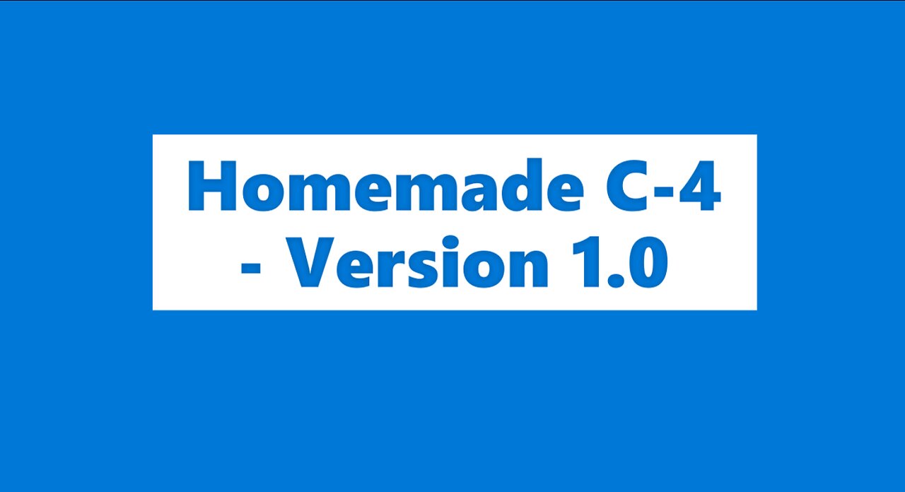 [Electronic Book] Homemade C-4 - Version 1.0