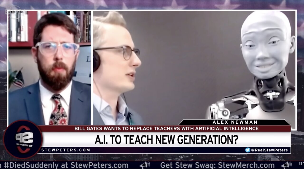 Teachers To Be REPLACED With A.I.? Bill Gates Wants To BRAINWASH Kids With AI