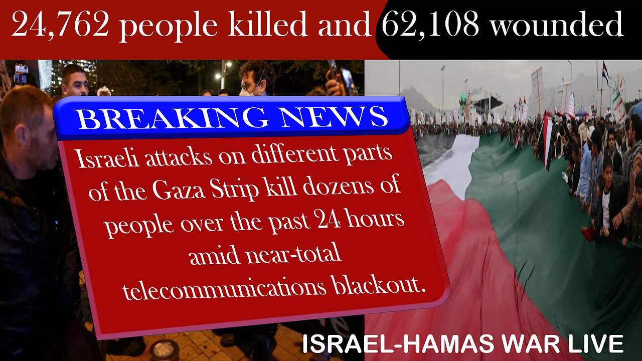 ISRAEL-HAMAS WAR LATEST UPDATE: GAZA NEWS UPDATEAt