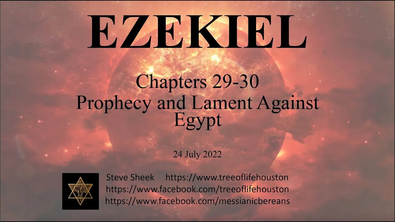 Prophecy and Lament Against Egypt