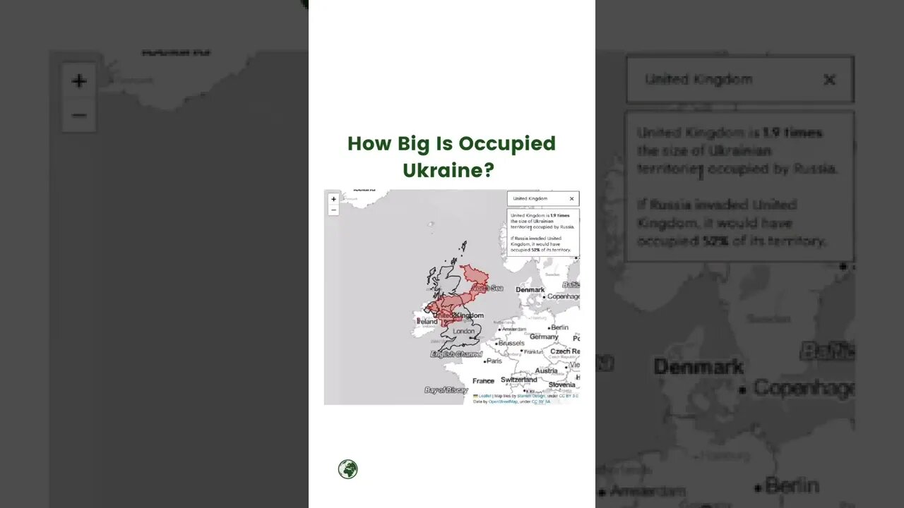 occupied territories of Ukraine in comparison with other countries, Germany, Great Britain, USA.