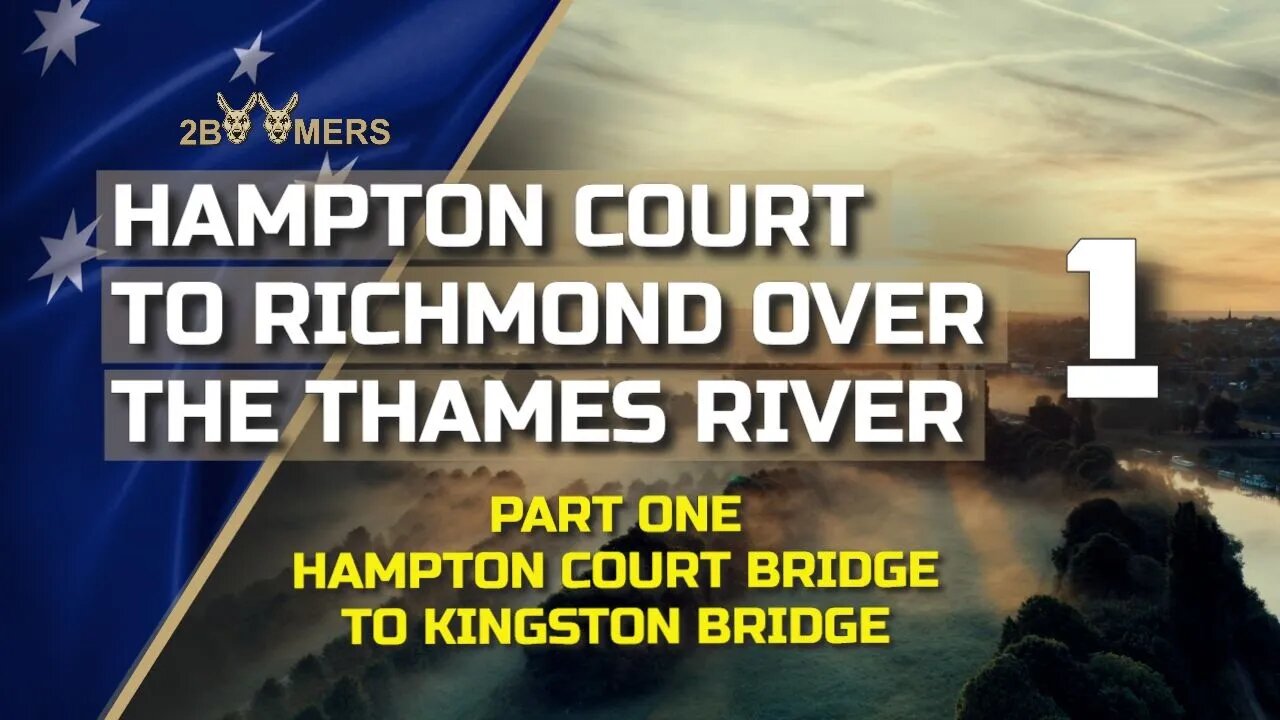 4K HAMPTON COURT BRIDGE TO RICHMOND BRIDGE BY DRONE PART 1 #djimini3pro #djimini2