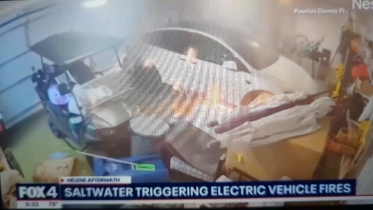 Saltwater causing Electric Vehicle Fires