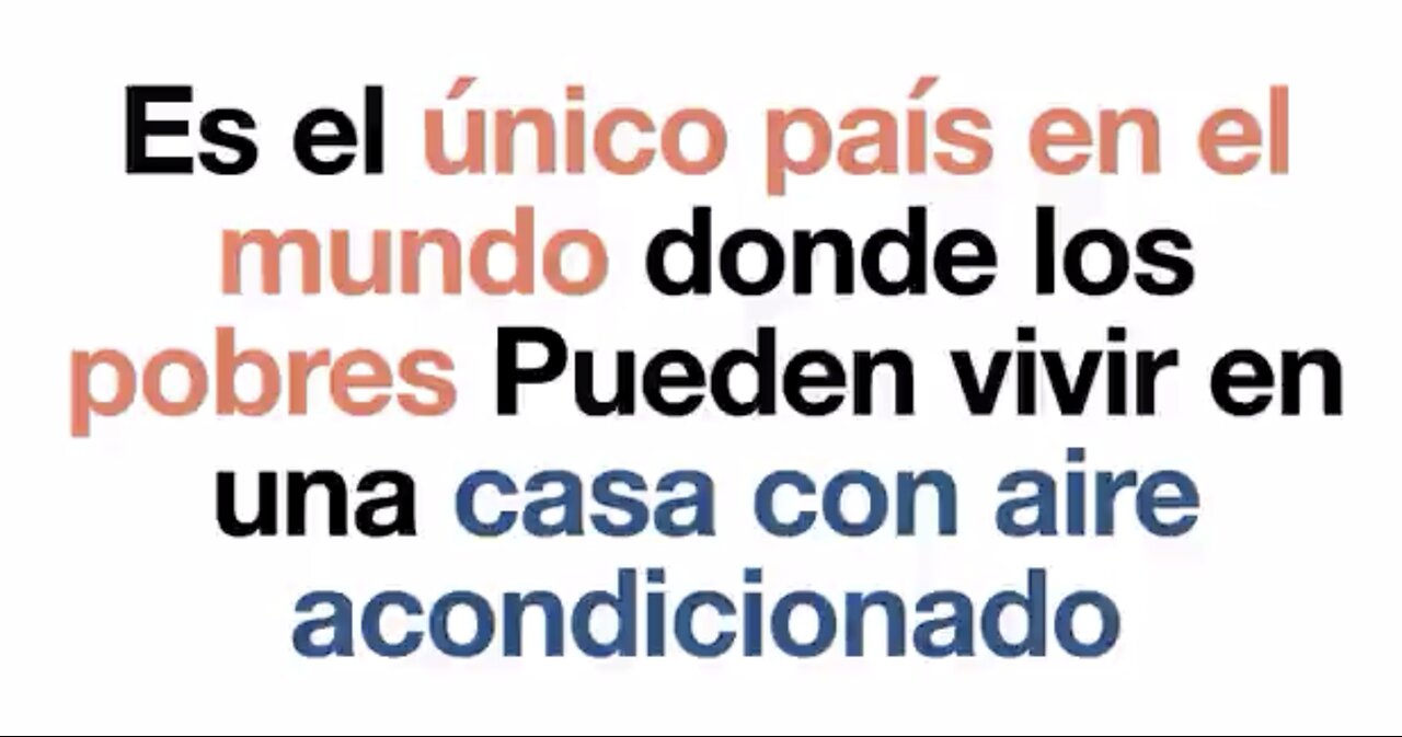 Pobres con automovil, aire acondicionado, y refrigeradora llena