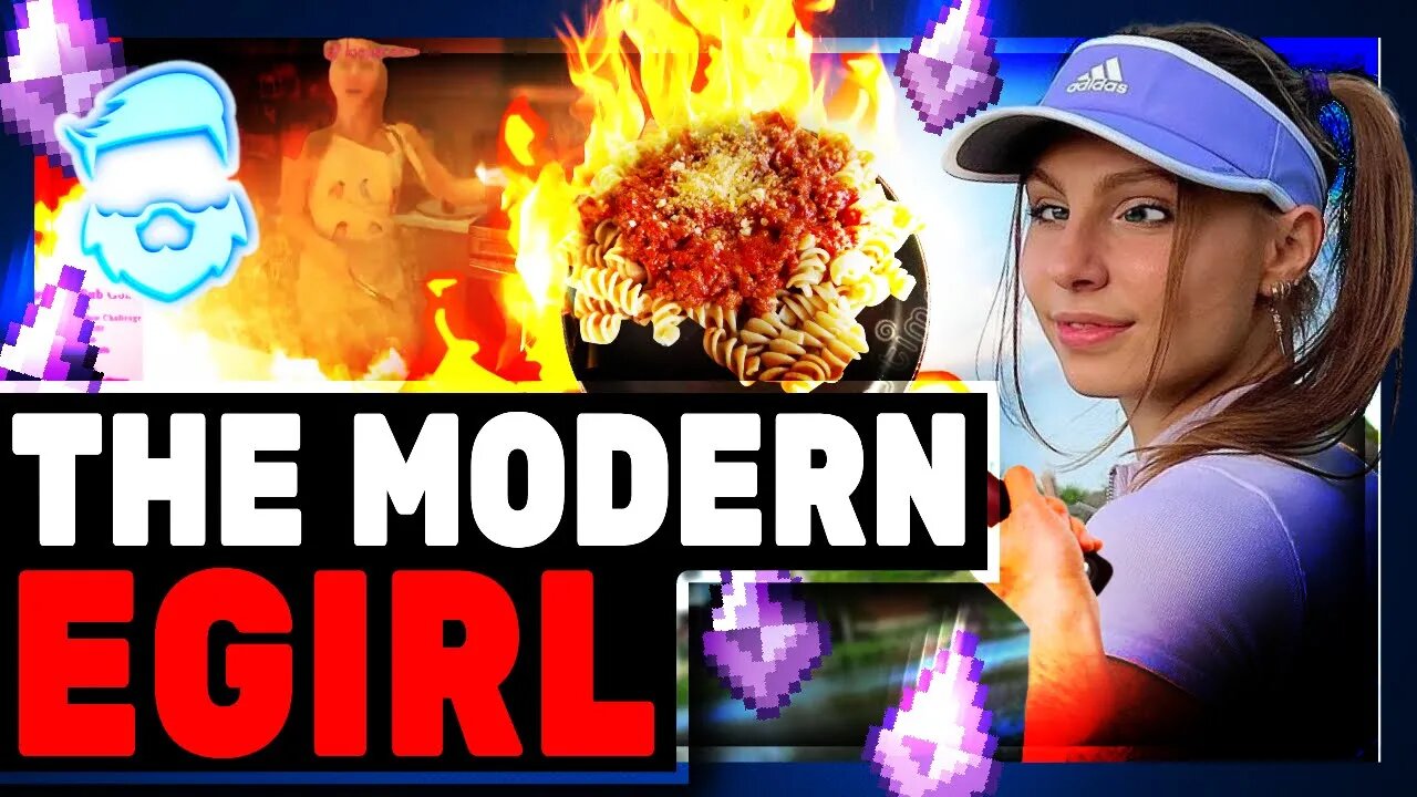 Epic Fail! Twitch eGirl Almost Burns Down Entire Building Cooking In Mini Skirt