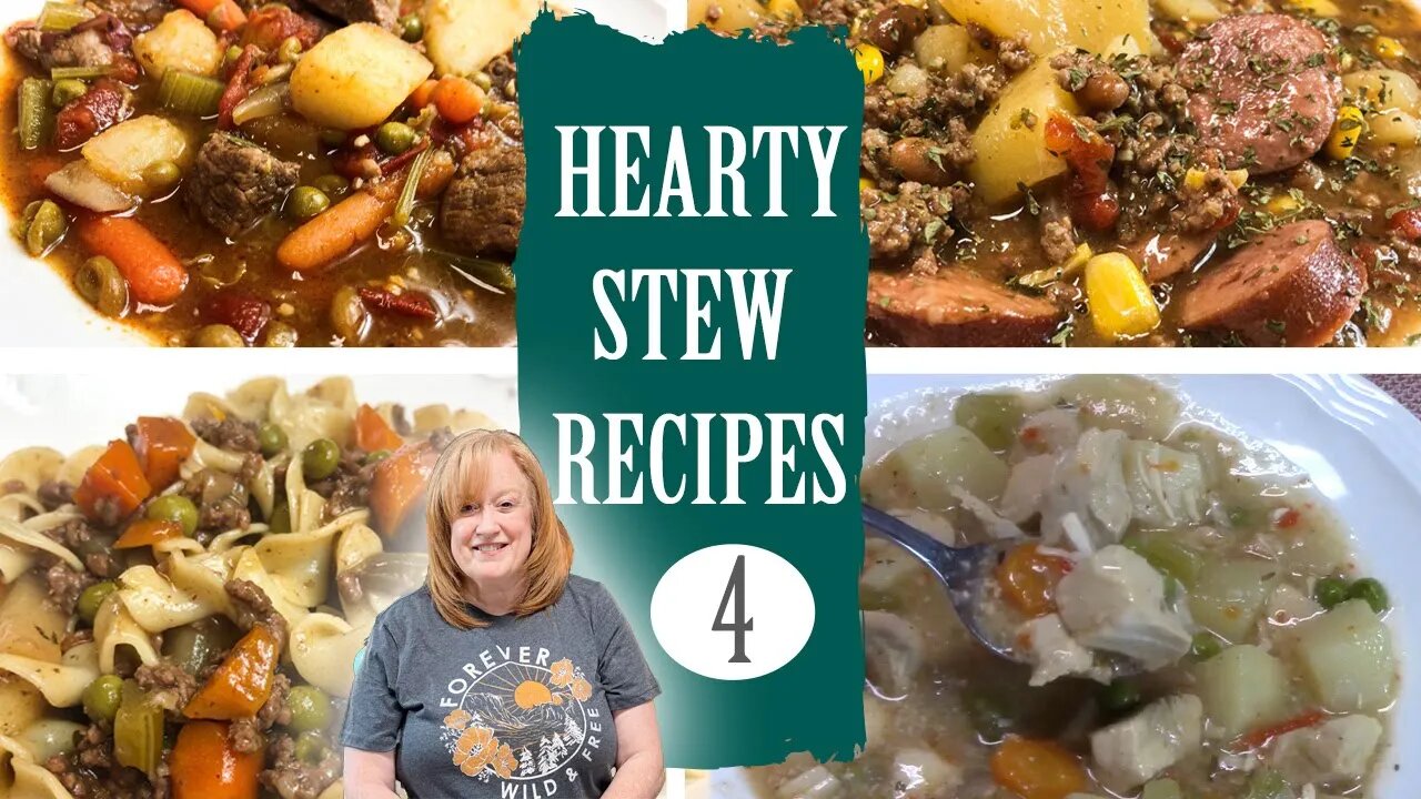 HEARTY STEW RECIPES that Wrap you up like a Blanket. Stove Top or Crockpot Recipes