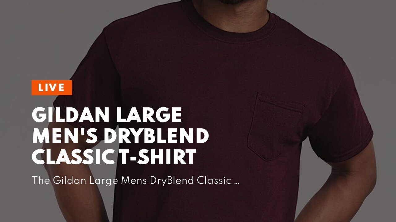 Gildan Large Men's DryBlend Classic T-Shirt