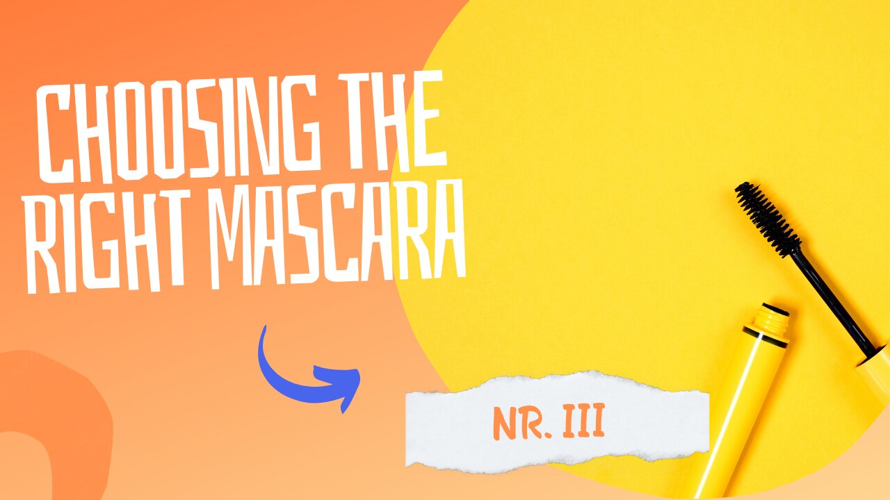 Billy Kasis | Black Mascara | Choosing the Right Mascara Video number 3 | Last video.