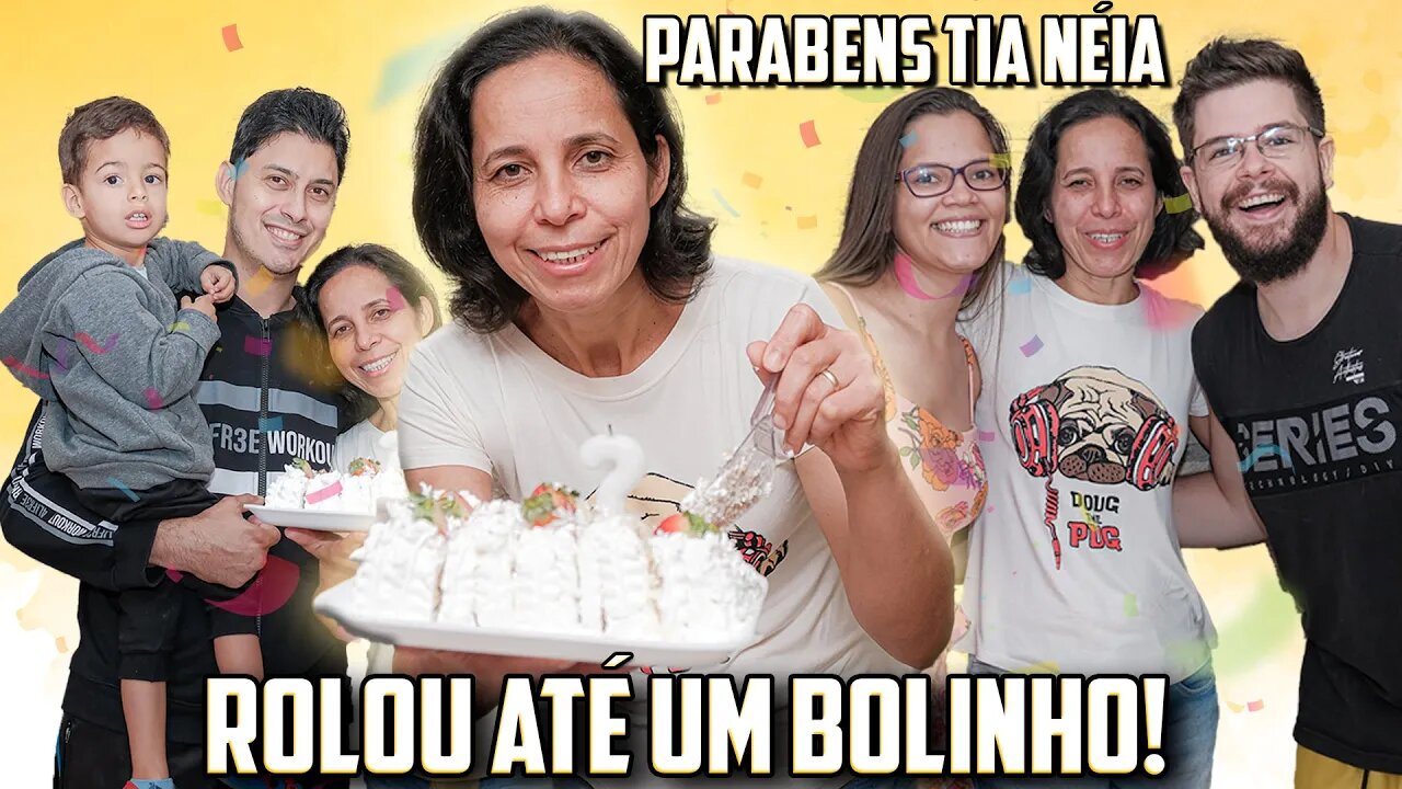 Chegamos em São Paulo e fomos para casa da Tia, fazer uma surpresa de aniversário 😊🎉🎂