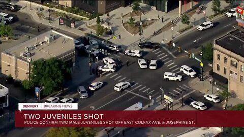 2 juveniles transported to the hospital after Denver shooting