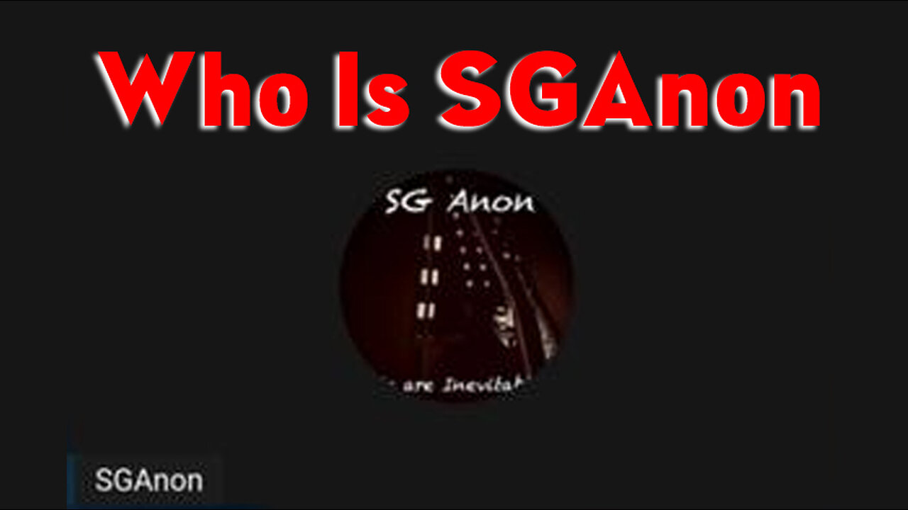 Who is SGAnon.