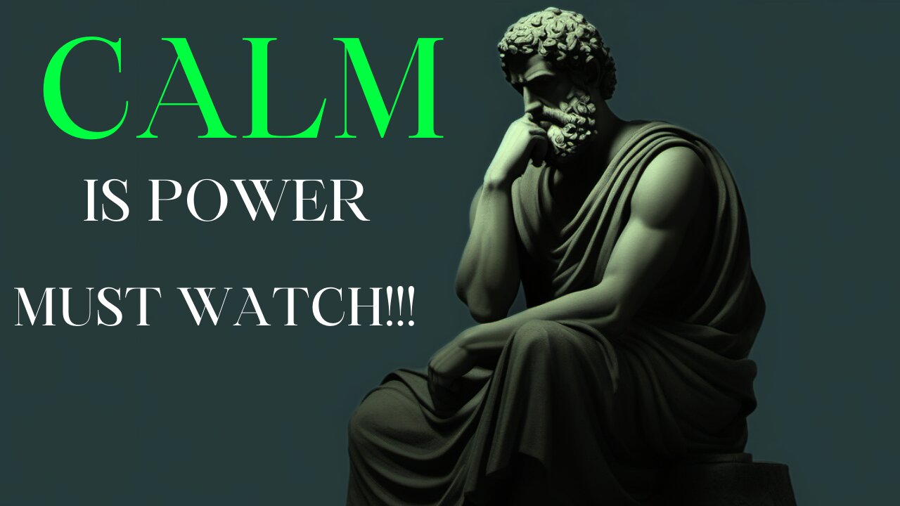 6 STOIC PRINCIPLES TO STAY CALM|| EPICTETUS