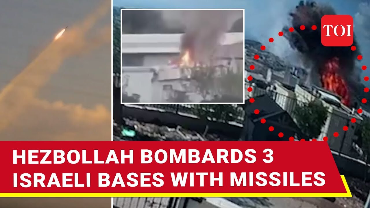 Hezbollah Bombs Israeli Defence Ministry In Tel Aviv; 2 IDF Bases Accurately Hit | Watch