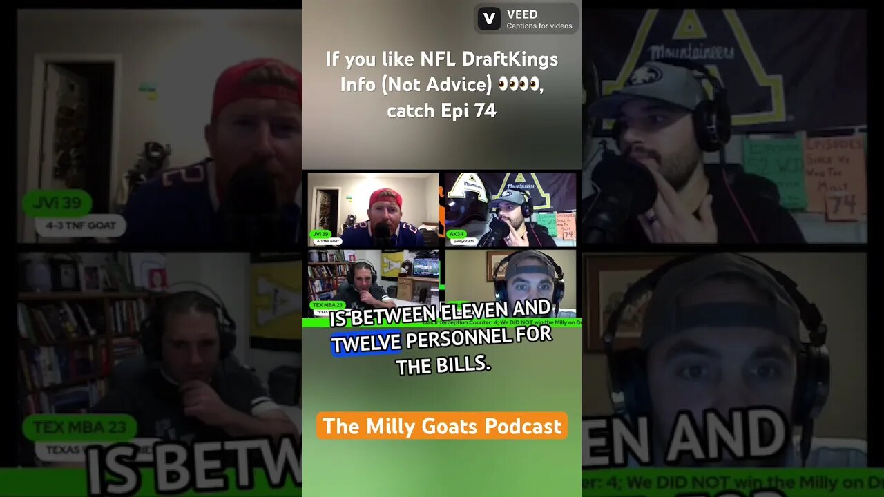 JVi CALLED THIS TNF BREAKOUT #draftkings #nfl #podcast #dfs #trending #football #bills #short