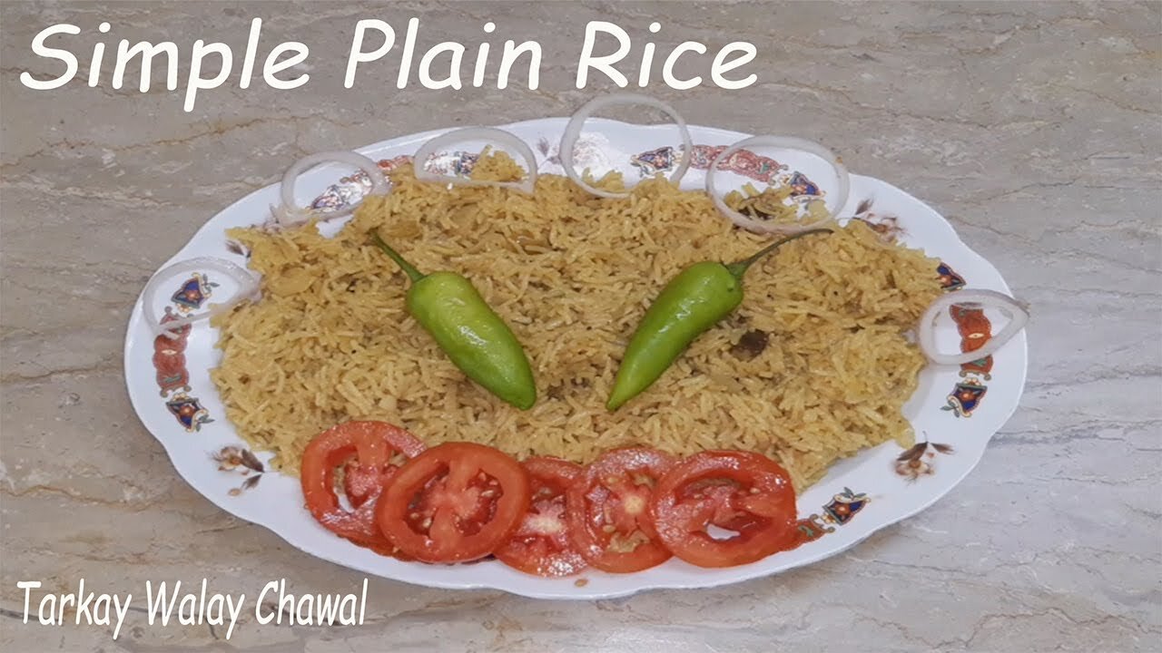 Simple Plain Rice Recipe _ Tarkay Walay Chawal Recipe _ Sada Pulao Recipe