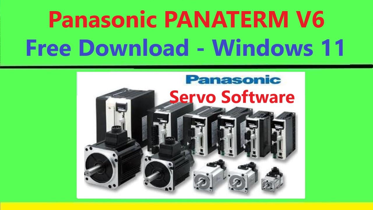 SV0031 - Panasonic servo software Panaterm v6 download windows 11