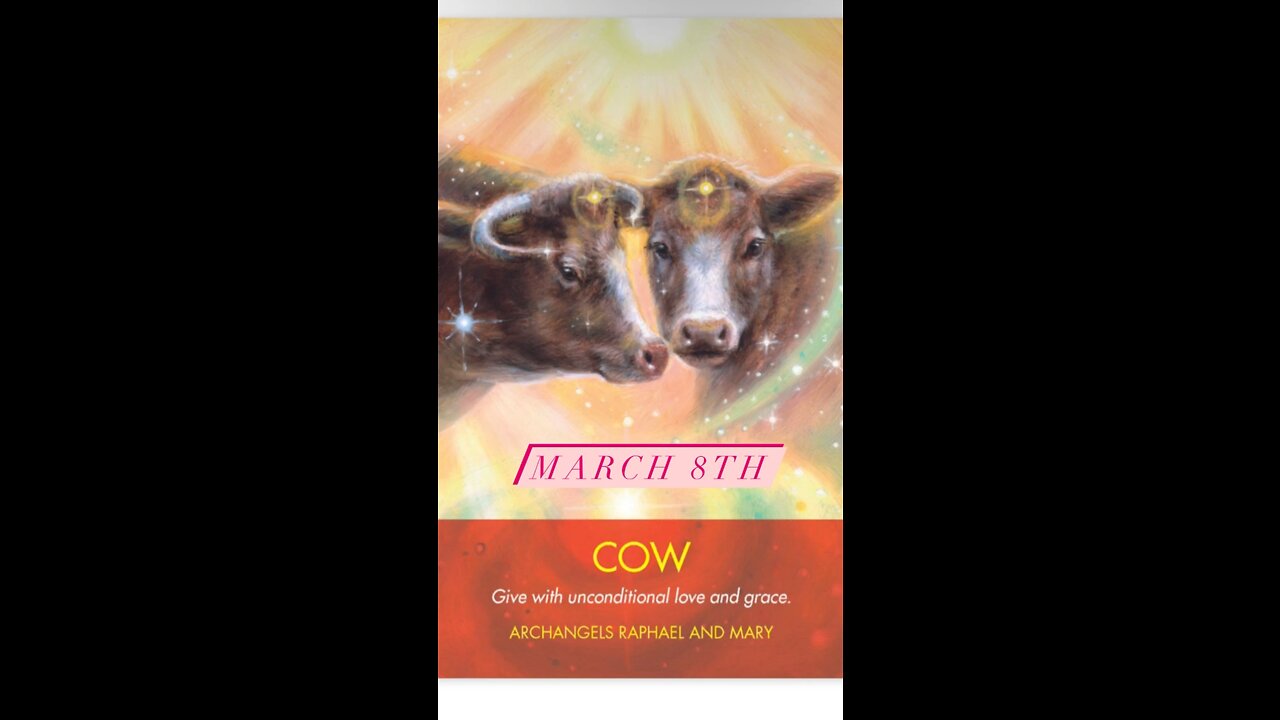 March 8th oracle card: unconditional love
