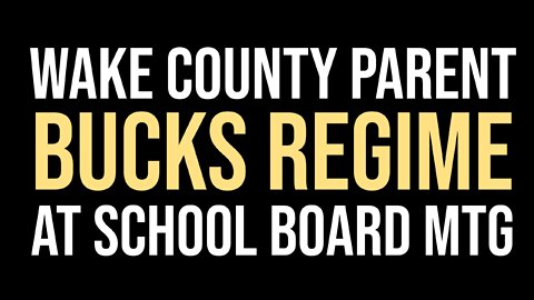 PARENT BUCKS REGIME AT SCHOOL BOARD MEETING