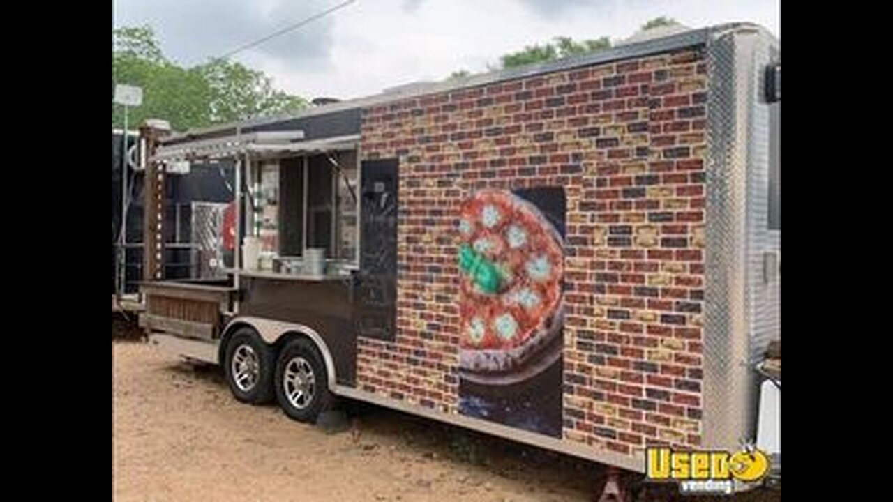 Loaded 2014 8' x 16' Wood Fired Pizza Trailer | Concession Trailer w/ Custom Deck for Sale in Texas