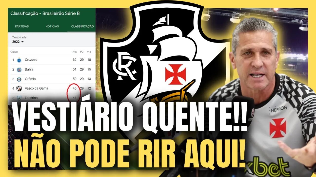 SAIU AGORA! BASTIDORES FERVENDO! NOTÍCIAS DO VASCO AGORA