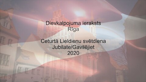 Dievkalpojuma ieraksts 03.05.2020