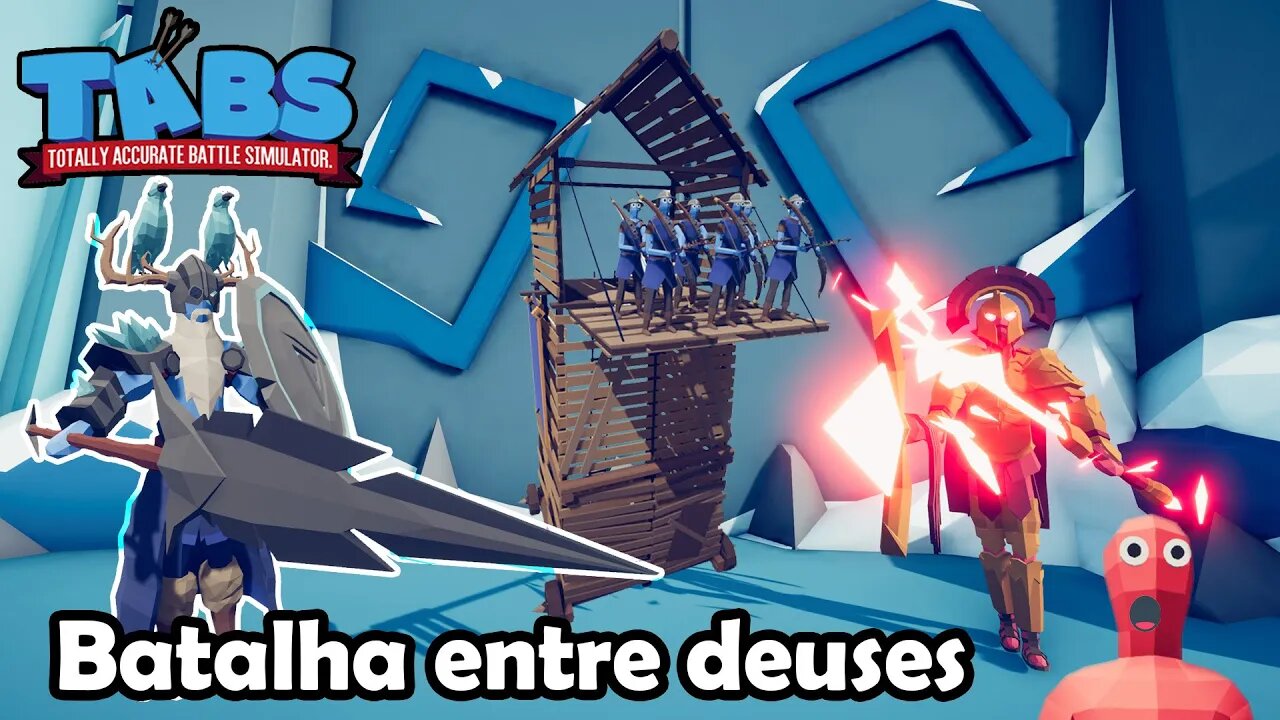 Batalha entre deuses - Stalingrad PT2 Totally Accurate Battle Simulator (TABS) - Gameplay PT-BR