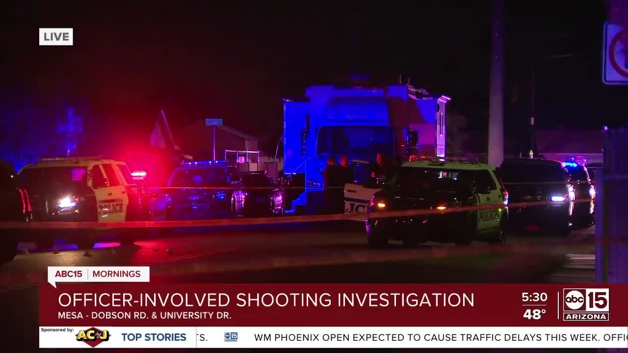 Officer-involved shooting investigating in Mesa