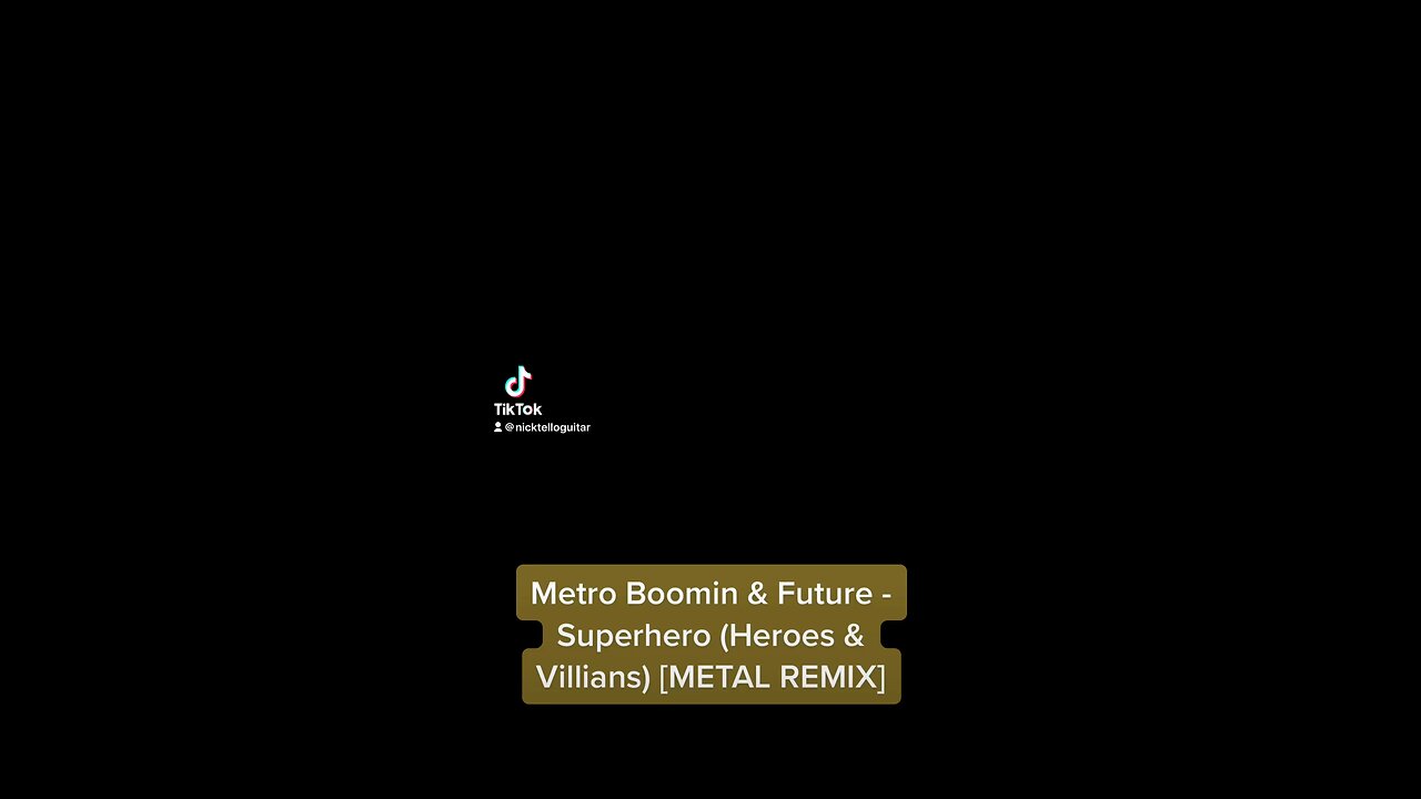 Metro Boomin & Future - Superhero (Heroes & Villains) [METAL REMIX]