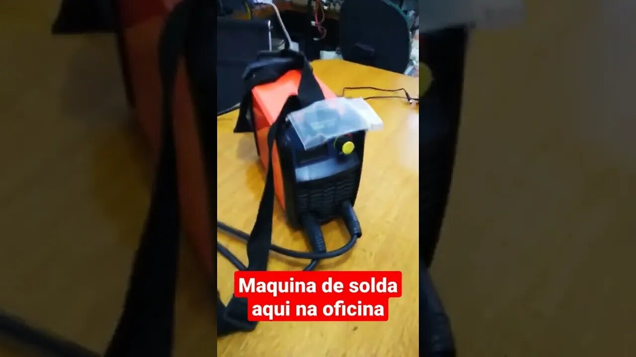 Máquina de solda aqui na oficina, liga mas não solda. 🤔😬🙂