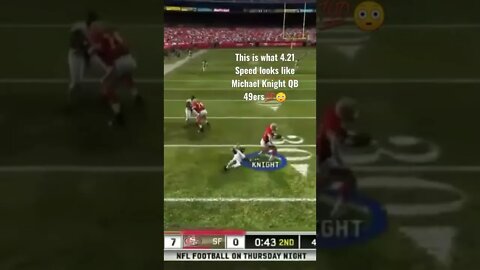 49ers New QB Madden 10 New Series 4.21 Speed Michael Knight has😳💯