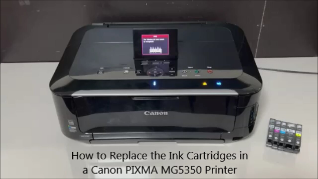 How to Replace the INK Cartridges on a Canon PIXMA MG5350 Printer