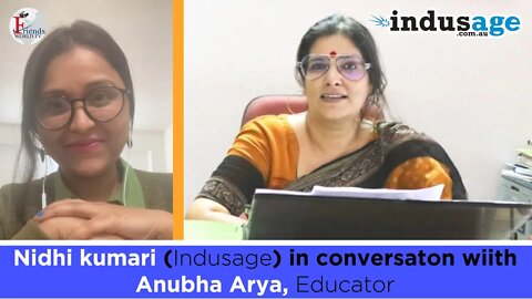 Nidhi kumari Indusage in conversation with Anubha Arya, Educator | FriendsWorldTV
