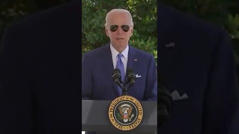 Biden refers to someone else as "The President"