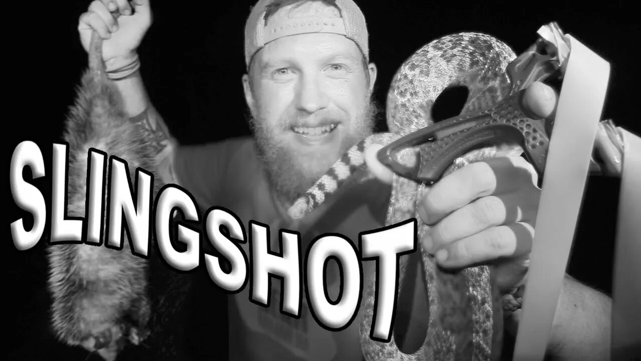 Rattlesnake And Possum Slingshot Hunting Catch And Cook / Day 8 Of 30 Day Survival Challenge Texas