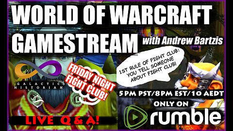 Gaming with Andrew Bartzis in World of Warcraft: Dragonflight! Q&A in the chat (11/03/23)