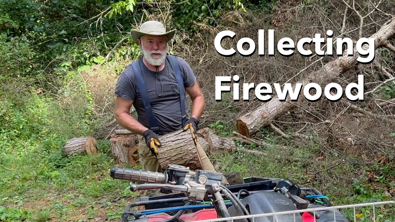 Hauling Fire Wood up the Hill - Winter Prep