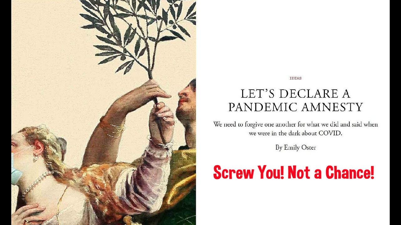 🎯 They Ask For ‘Pandemic Amnesty’? Not a Chance In Hell! We Want Justice, Accountability and Tribunals! (More Rage Below)