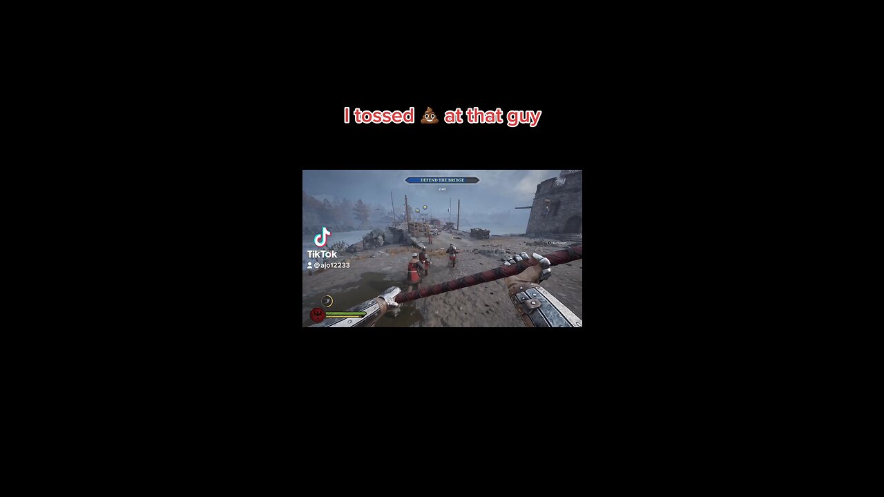 I tossed 💩 at that guy