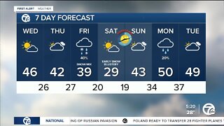 Metro Detroit Forecast: A bit milder & breezy today