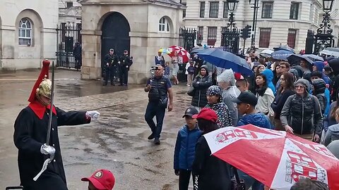 She is not stopping tourist jump out of the way #horseguardsparade