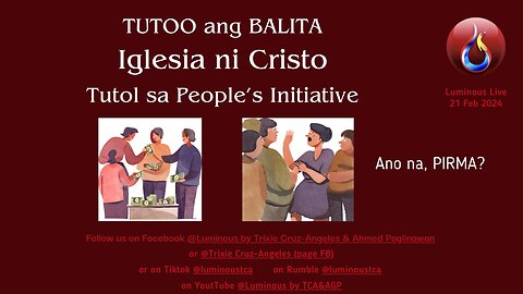 INC tutol sa People's Initiative